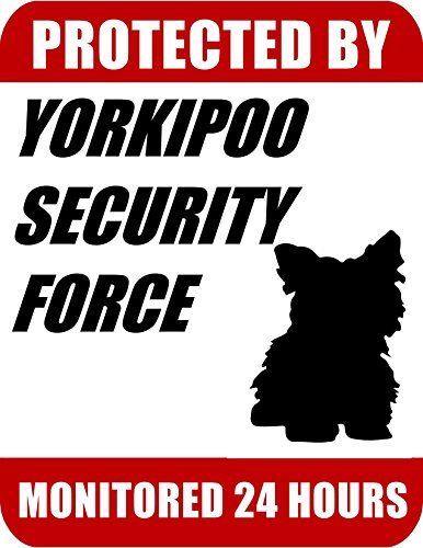 Protected By Yorkipoo Security Force Monitored 24 Hours Laminated Dog Sign