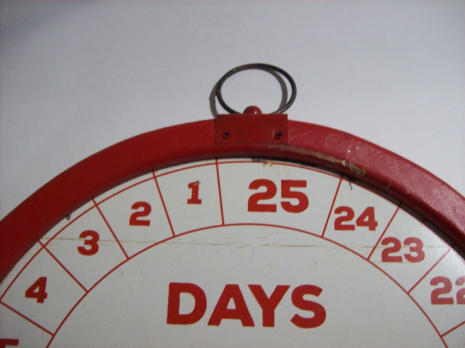 Vintage Distressed Christmas Countdown Metal Wood Sign Days Until Christmas