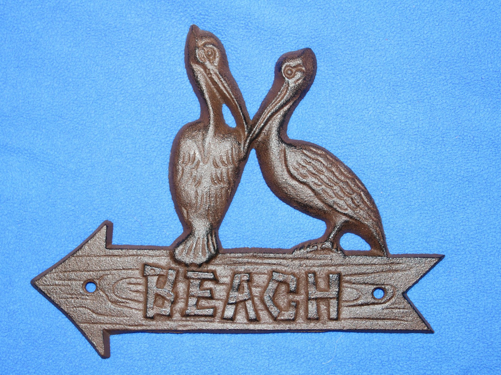 1-PELICAN BEACH ARROW,Sign,Plaque,Coastal Decor,Shore Birds,Beach House,H-133