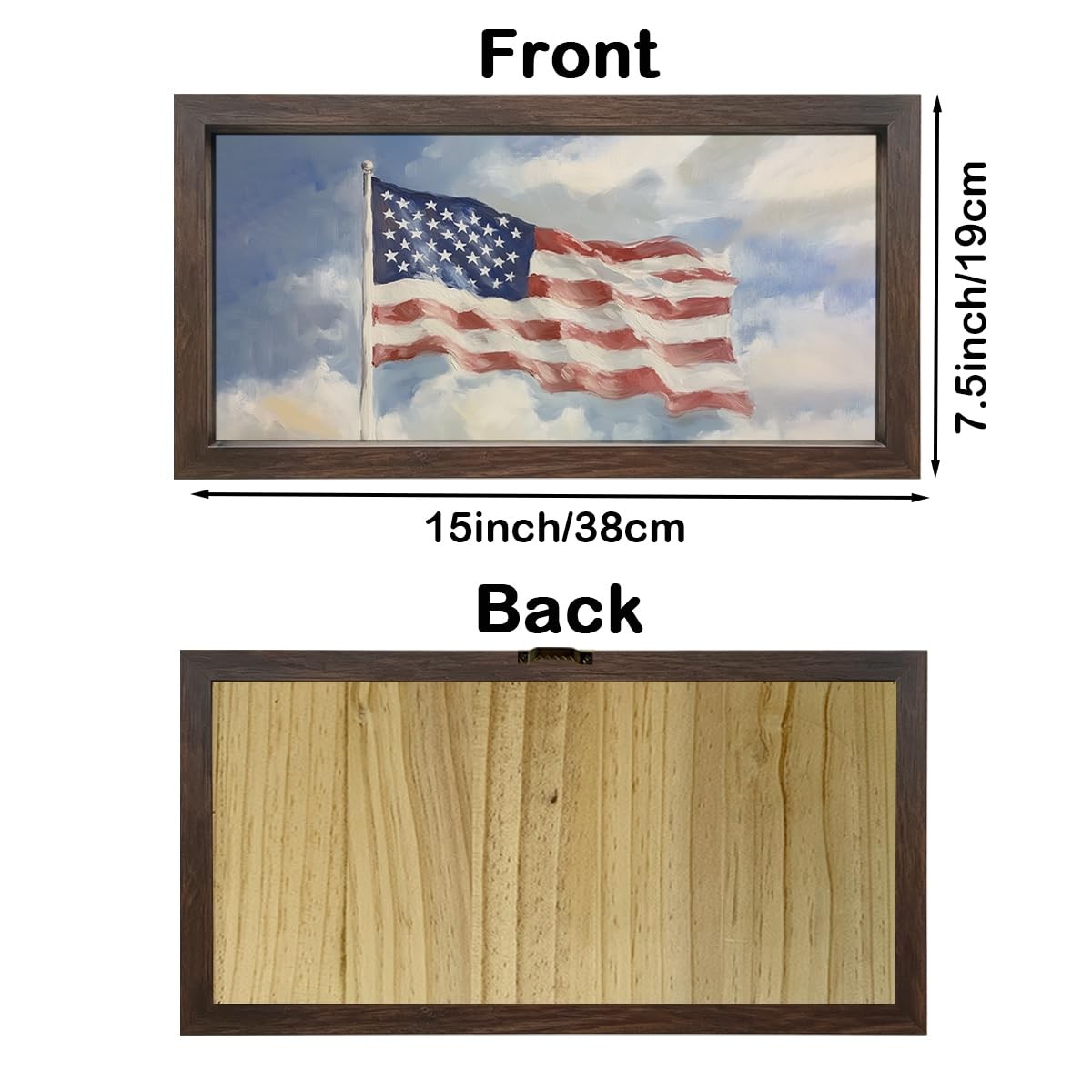 Patriotic Wood Sign, 4th of July Home Decor