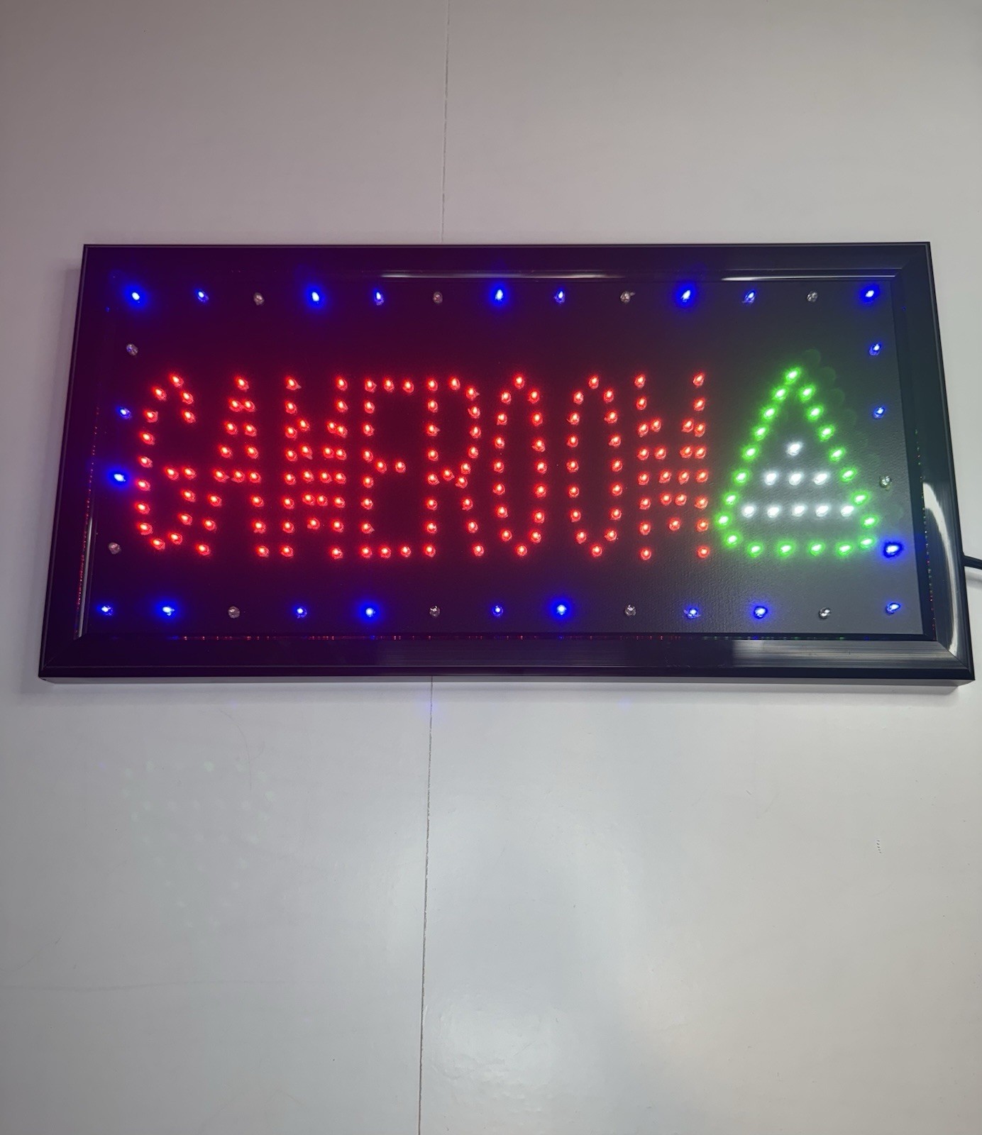 Light Up Game Room LED motion Sign [19in x 10in] Room Decor Man Cave Bright
