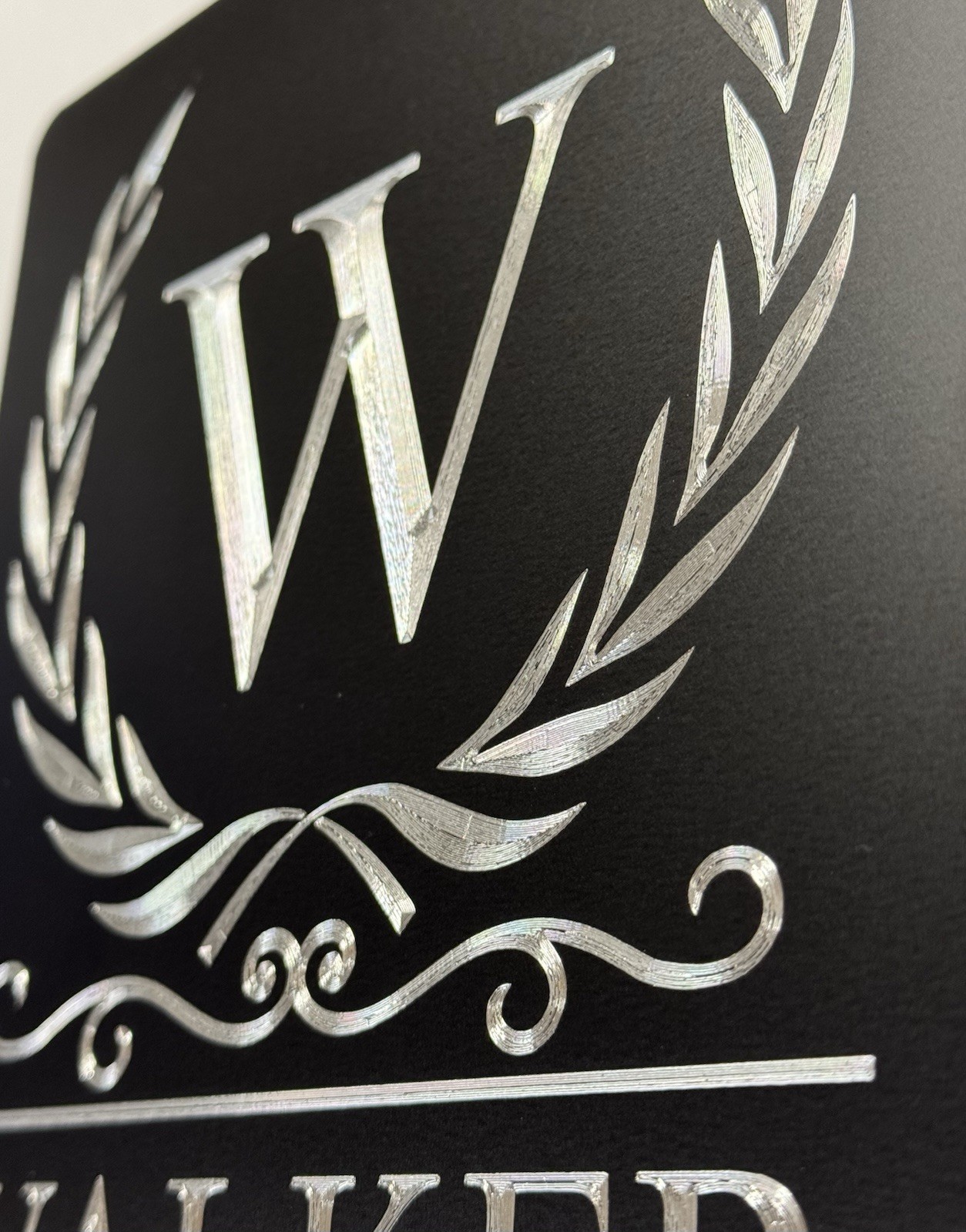 Engraved Personalized Family Name Custom House Home Crest Welcome Sign 10×7
