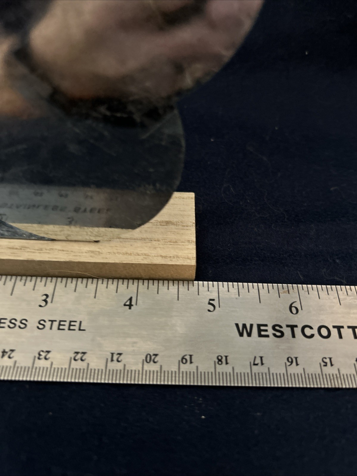 Galvanized Tin 6 Inch Flower On Wood Stand