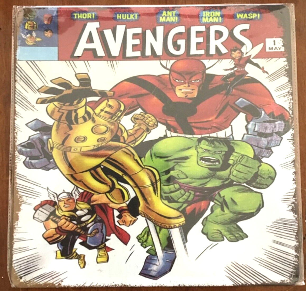 FREE SHIPPING 1 only BUY or make OFFER b4 it’s SOLD! TIN SIGN 12×12 AVENGERS Q17