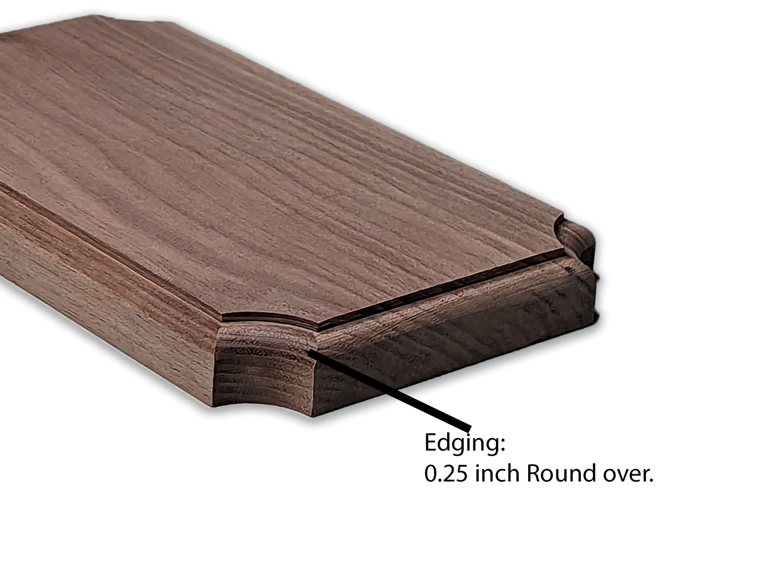 2:3 ratio blank Premium Walnut wooden plaque (Unfinished), Flush Mounted