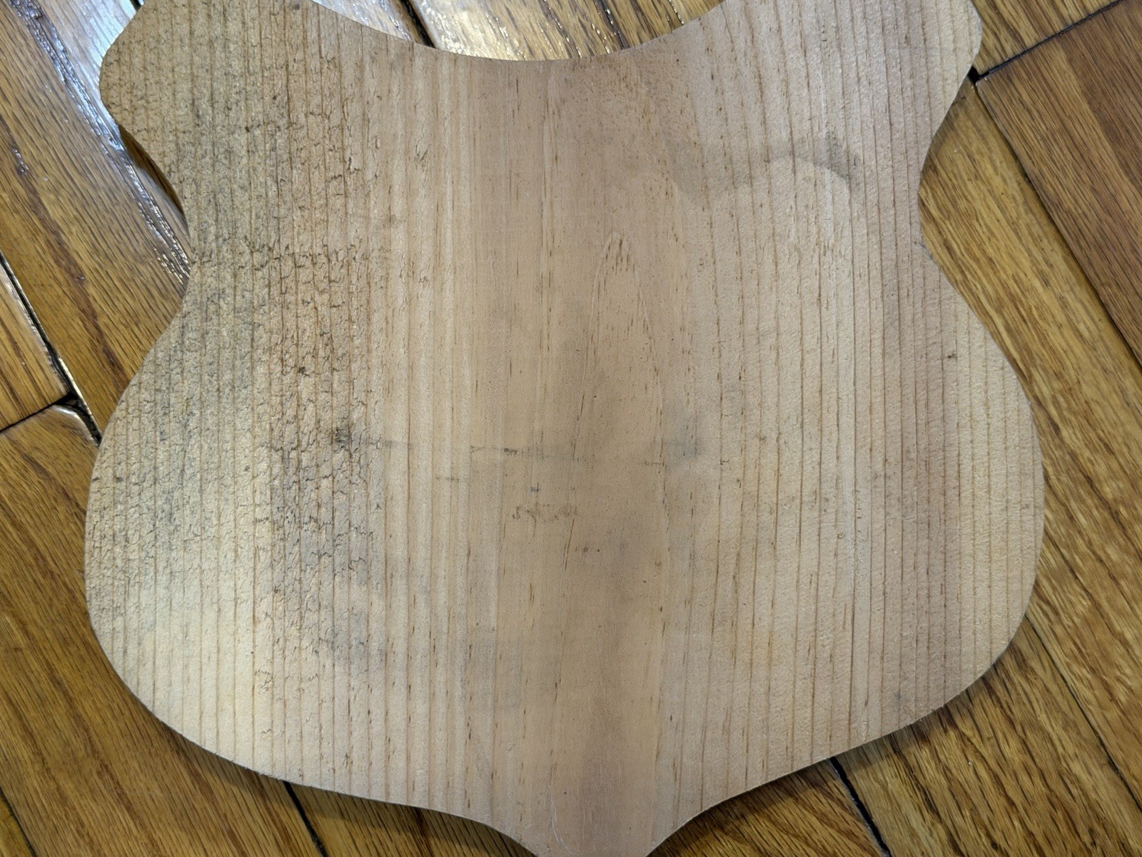 Wooden Chevron Shaped Plaque Backboard Approx 8.5″x8.5″