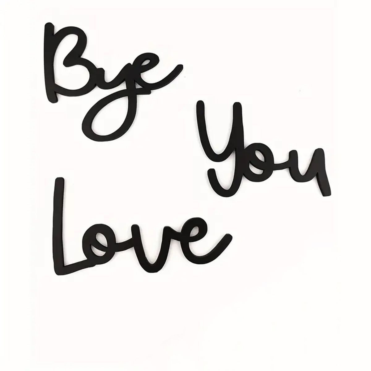Love You Bye Wood Sign Wall Art Express Love and Warm for Your Family Lovers