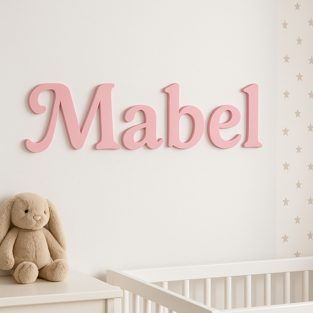 Nursery Wall Letters Custom 3D Printed– Any Font & Size 1-12” – Kids Room Name
