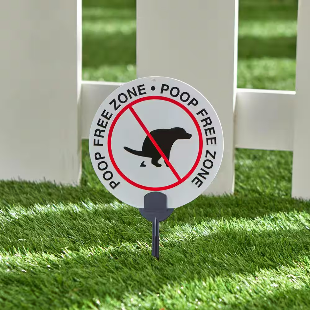 6 in. Vinyl Canine Clean Up Sign