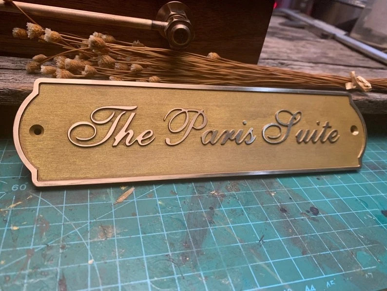 Customized classic brass signs – Nautical signs and plaques – Heavy duty 3D