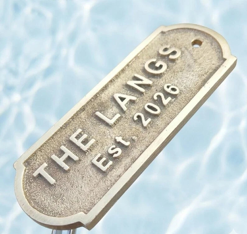 Personalized Brass Plaque – Ideal for Recognition Plaques, Name Plates, and sign