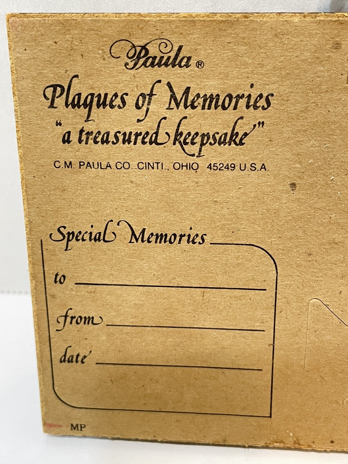 Vintage 1979 Paula Plaques Of Memories Worlds Greatest Mom 3D Effect 6.25×4.25″