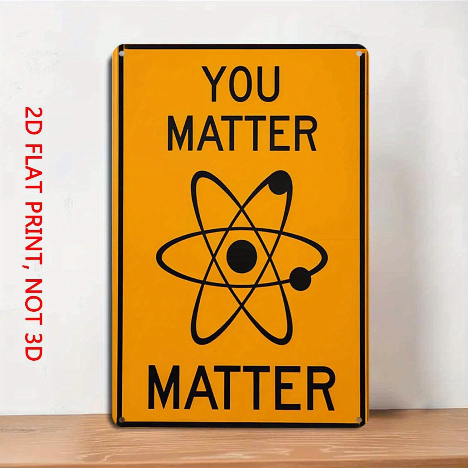 Vintage Science Pun Metal Sign You Matter Matter Physics Lab Home Office Decor