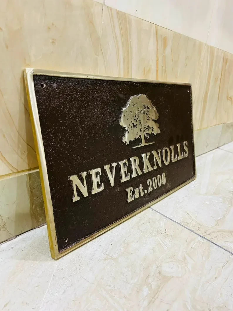 Personalized Bronze Plaque | Durable Outdoor, Business & Property Signage