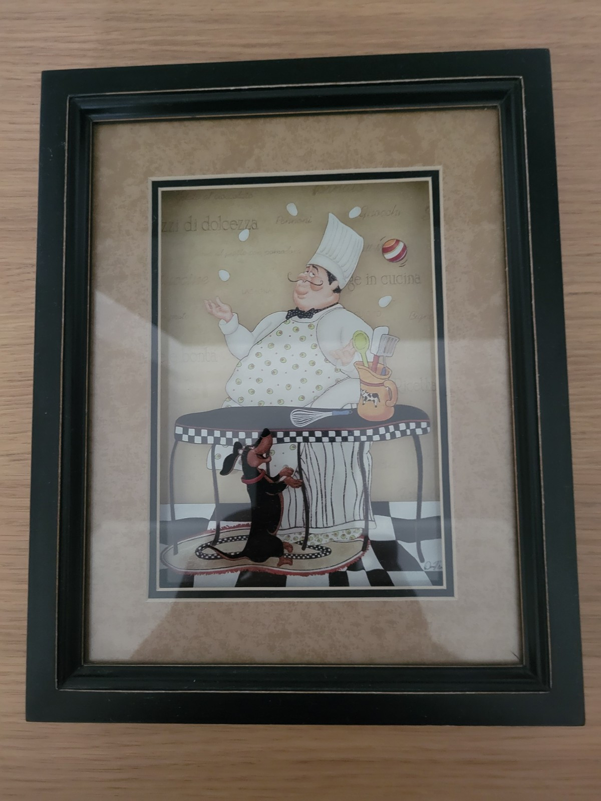 Retro Kitchen Bistro Chefs Wall Shadow Boxes by Dena Marie 8.5 X 6.5 Lot (3)