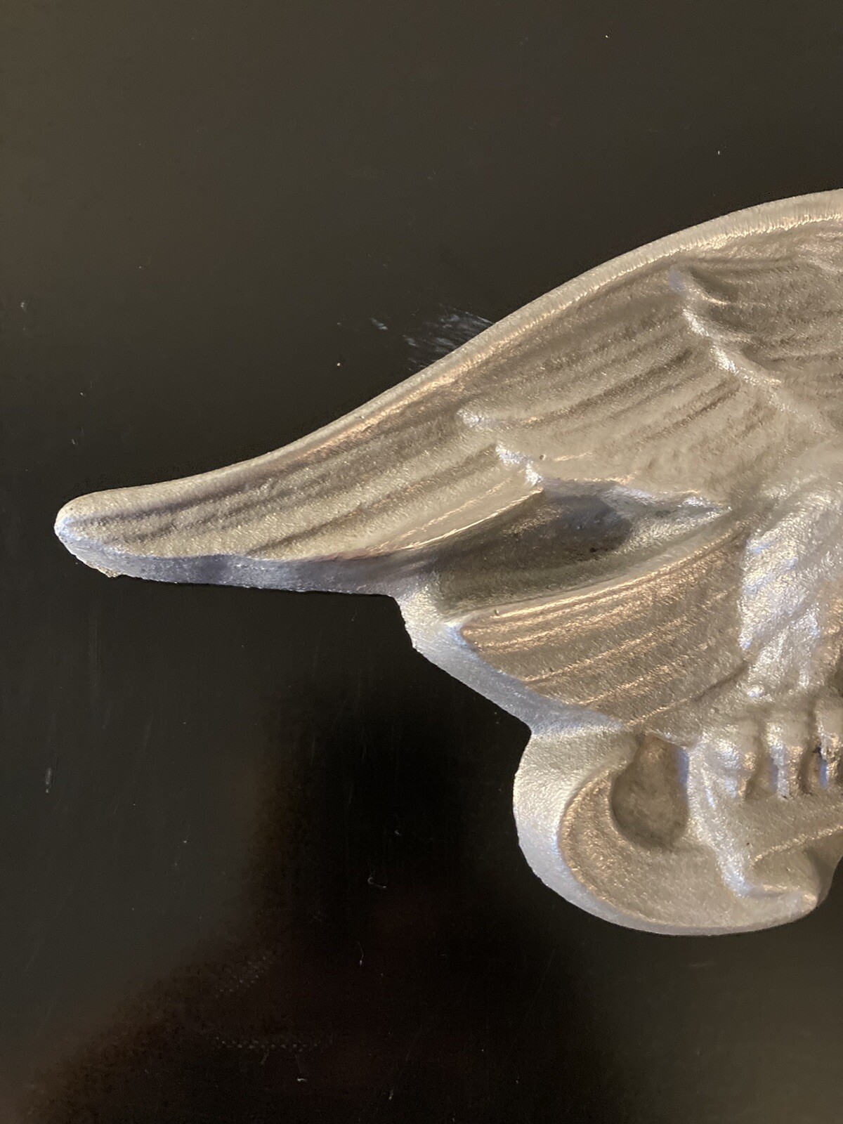 Vintage Cast Aluminum Patriotic American Eagle Unmarked 12.5 in L x 4.25 in H