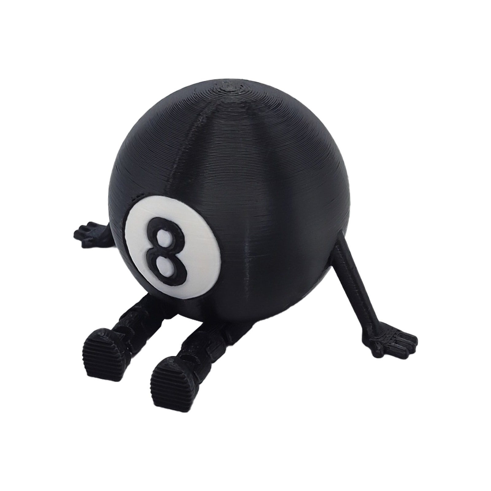 Billiard Buddy Figure Desk Decor, Billiard Desk Decor Number 8 Buddy Figurine