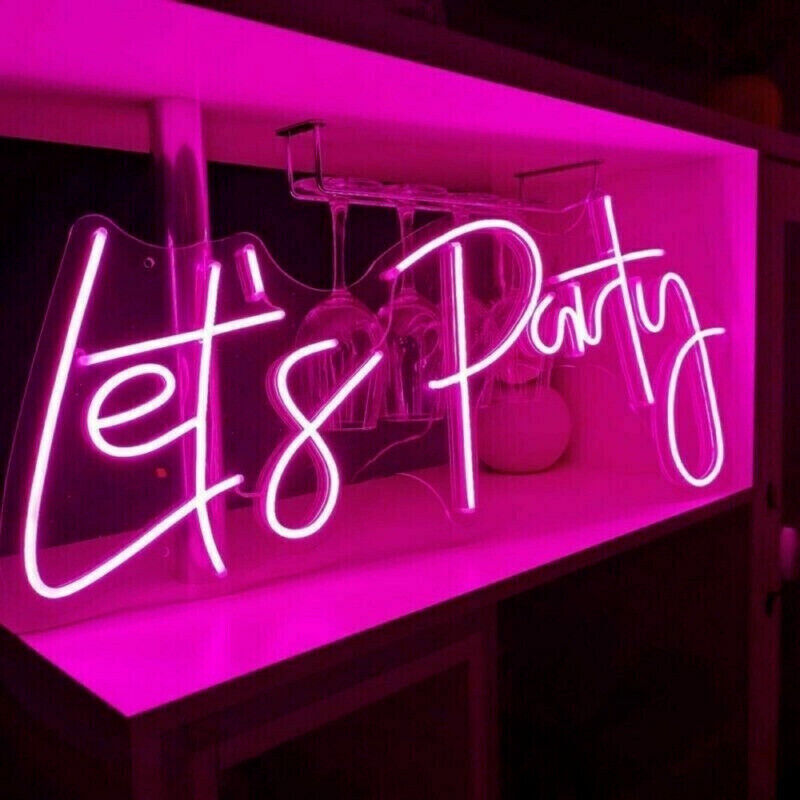 Custom LED Neon Light Signs Birthday Wedding Party Beer Bar for Room Wall Decor