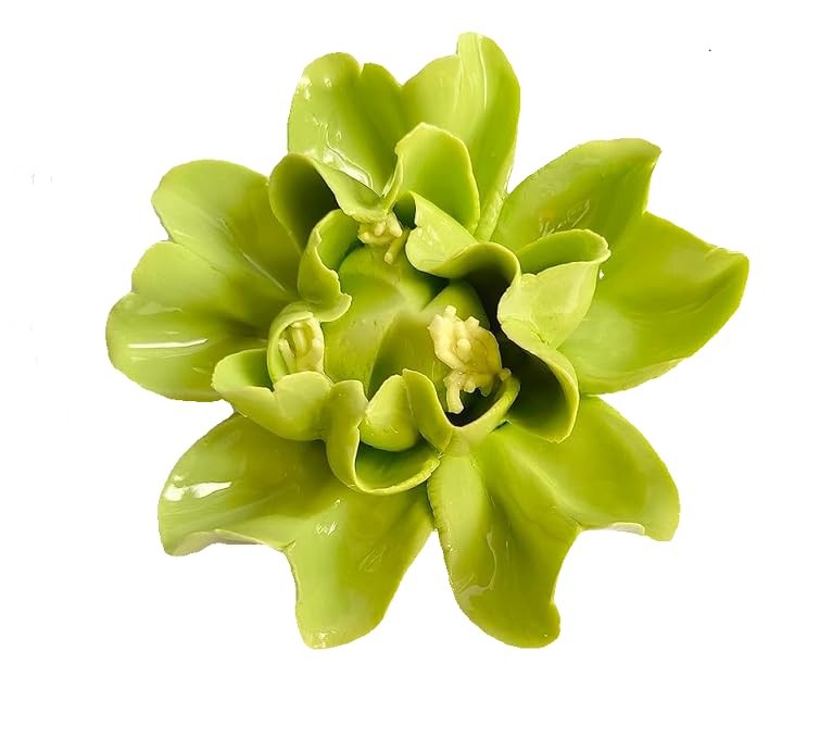 Ceramic Wall Flower Decor Artificial 3D Flower Wall Art，Handmade 3D Wall Art …