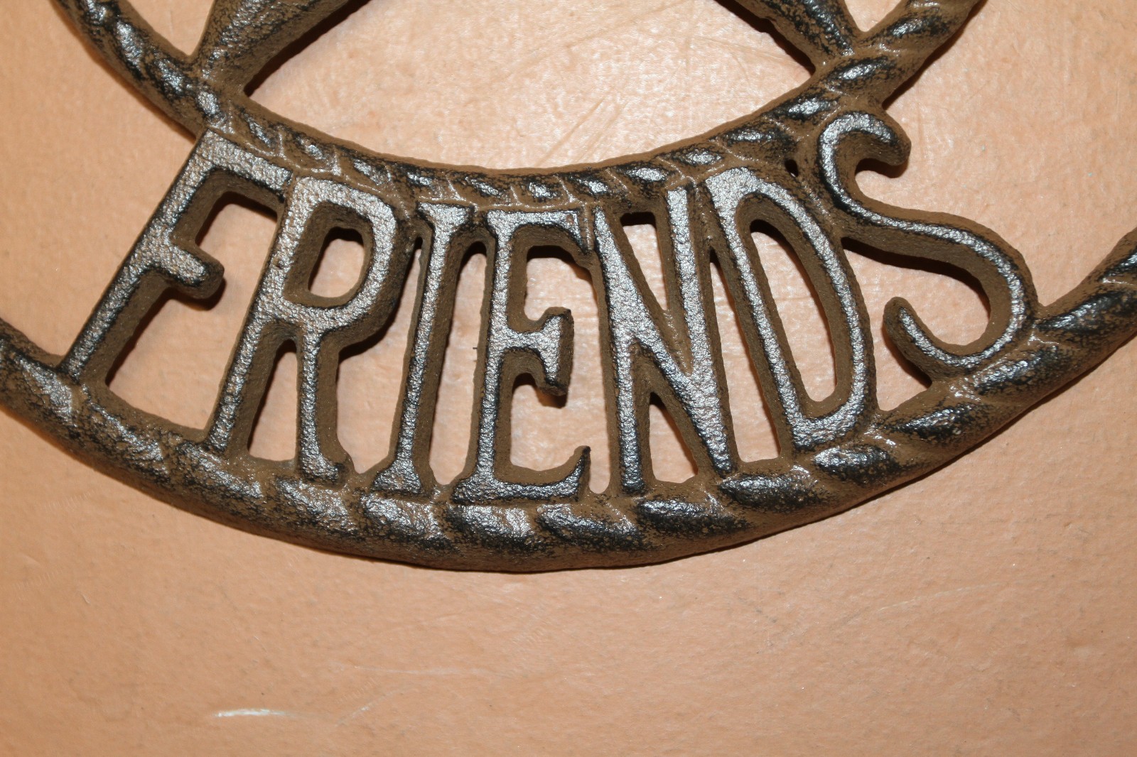 (1) Rustic Texas Welcome Plaque Heavy Cast Iron, 11 inch, H-109