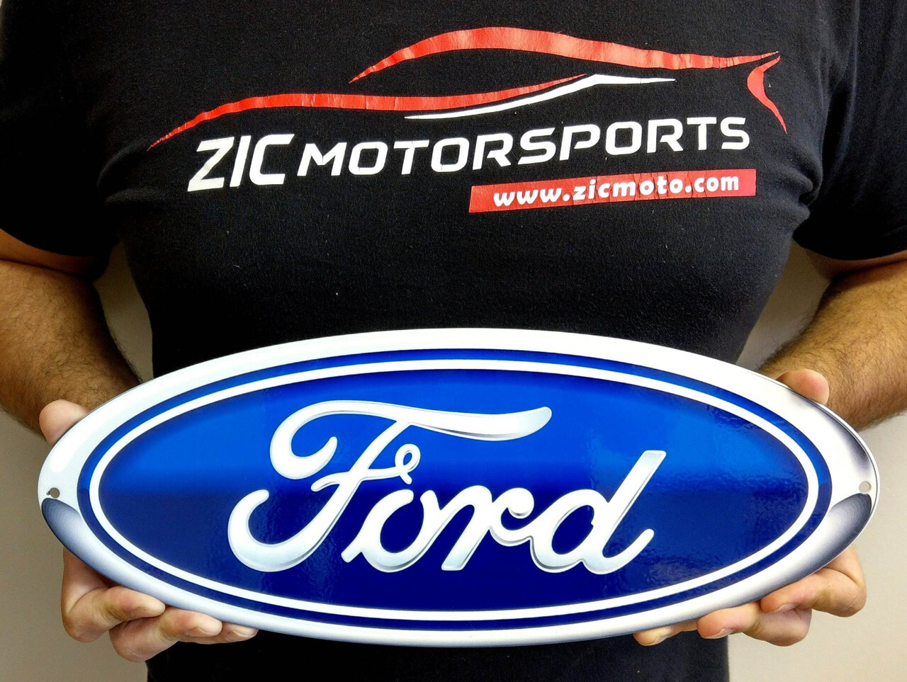 Ford Blue Oval Gradient Steel Sign