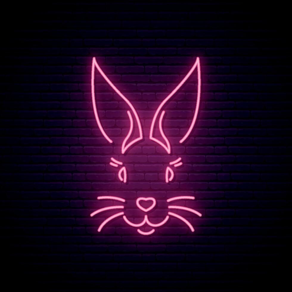 Personalized Easter Neon Sign – Bunny LED Light for Home & Party Decorations