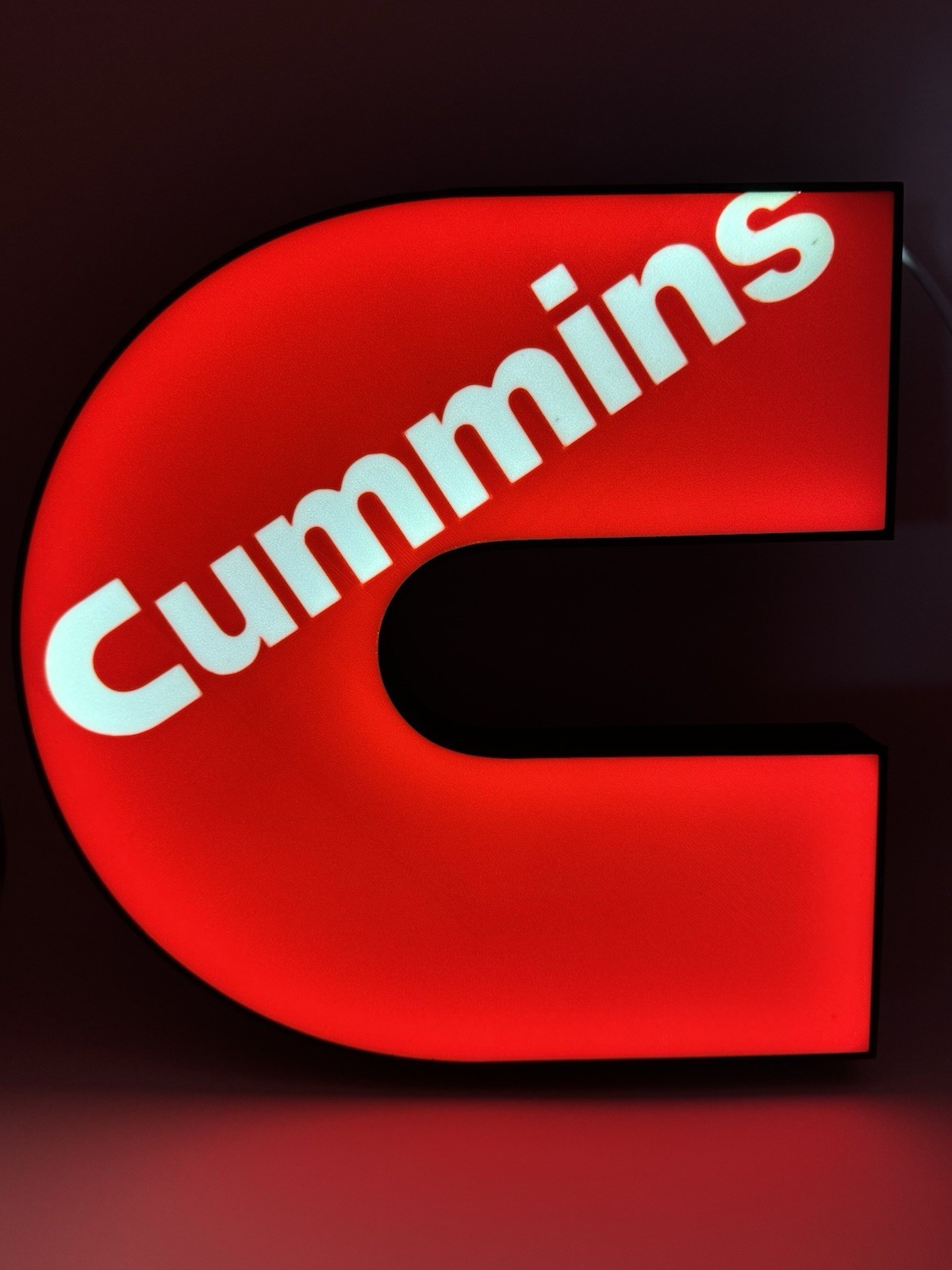 Red Cummins – Light Up LED Sign