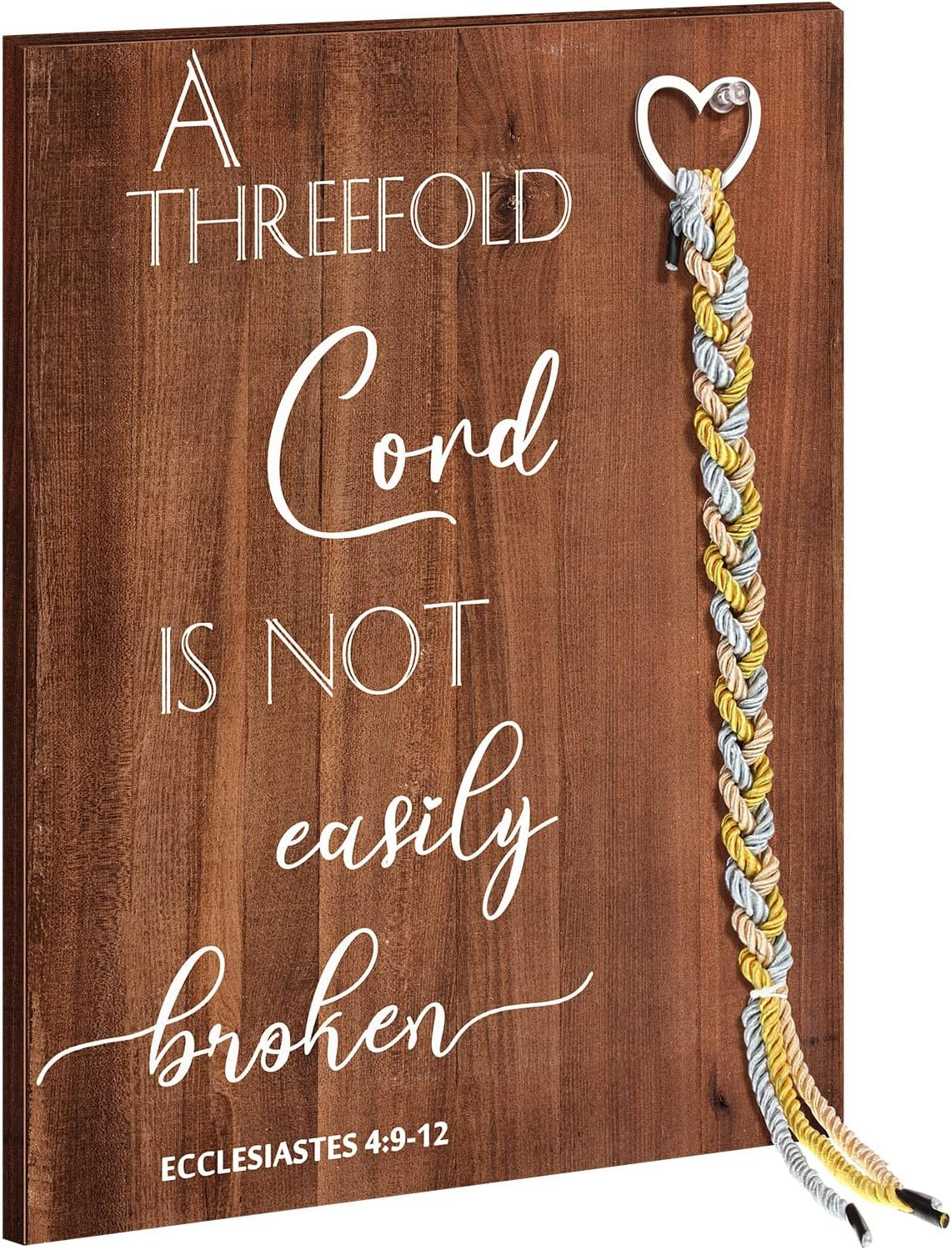 Wedding Gift a Cord of Three Strands a Threefold Cord Unity Sign Marriage Art Wo