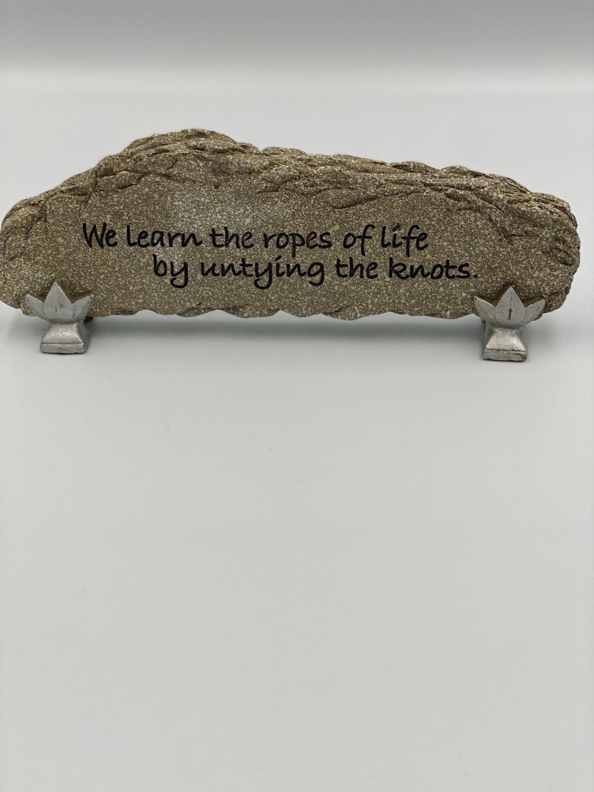 Carson Home Accents Inspirational Stone Plaque Words & Phrases 10×3.5