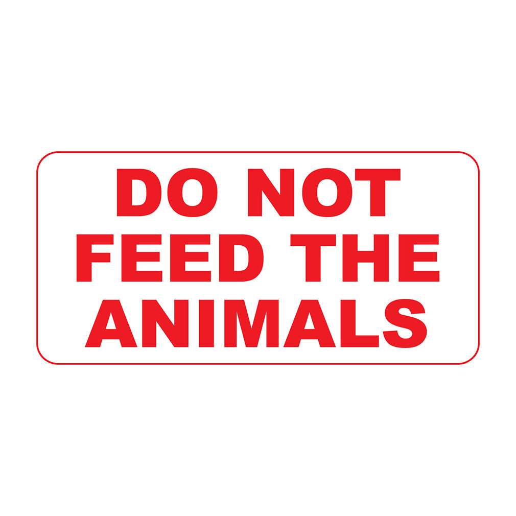 Do Not Feed The Animals Retro Vintage Style Metal Sign – 8 In X 12 In