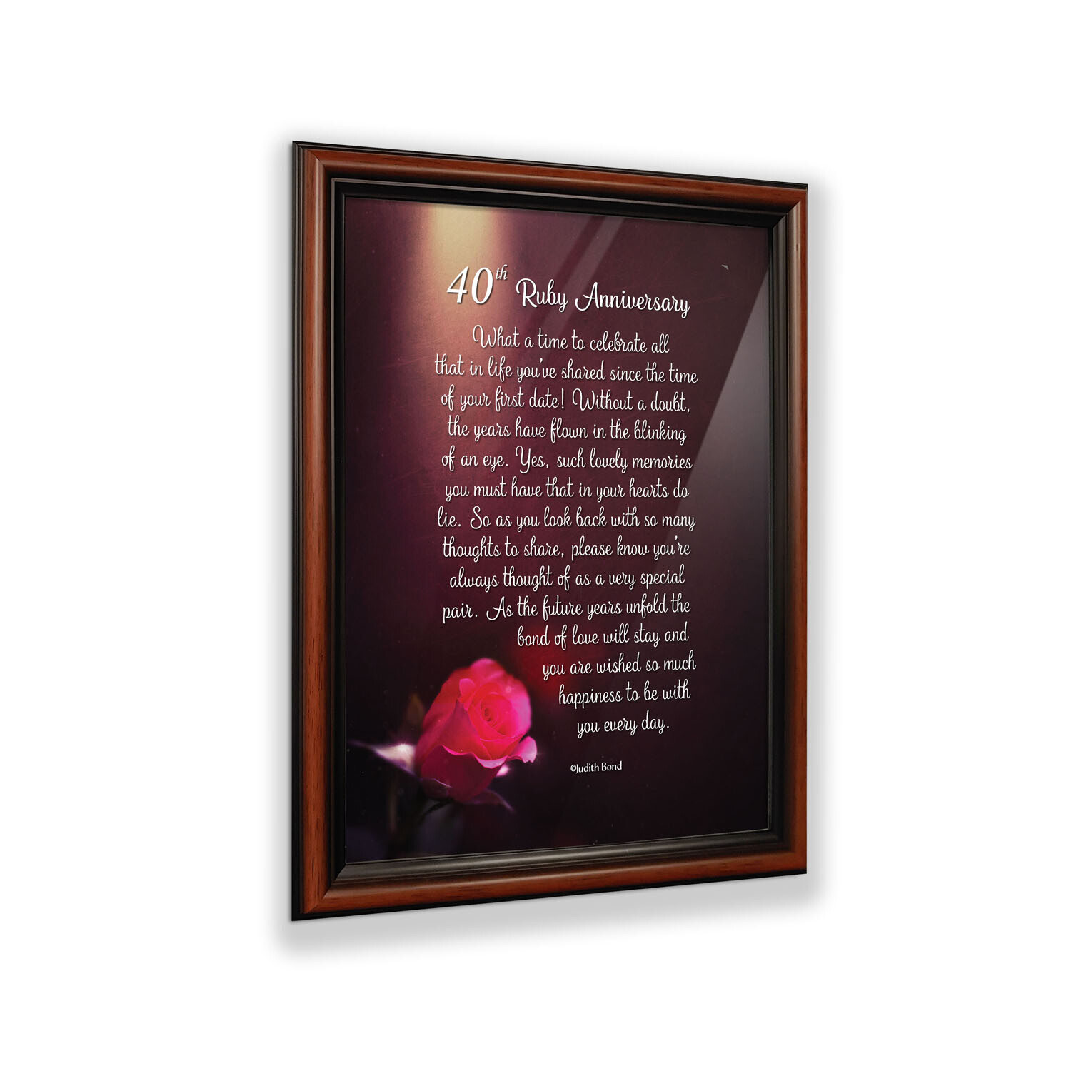 40th Anniversary Gifts for Parents, Ruby 40th Anniversary Decorations for Party