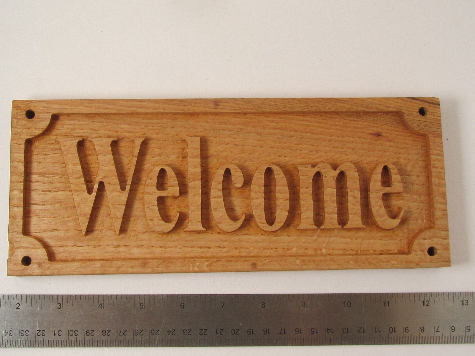 Carved Wood WELCOME 11 – 4.5”