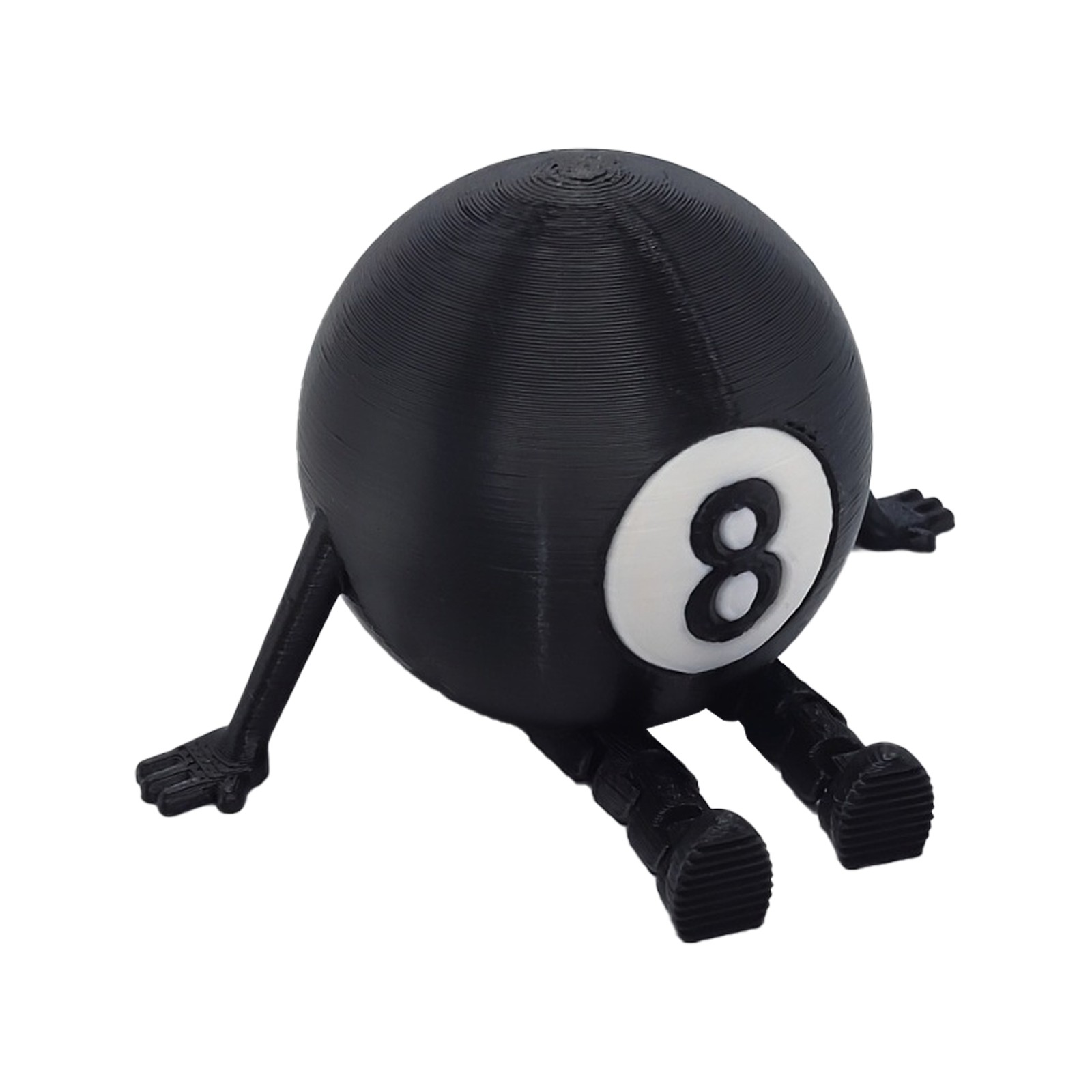 Billiard Buddy Figure Desk Decor, Billiard Desk Decor Number 8 Buddy Figurine