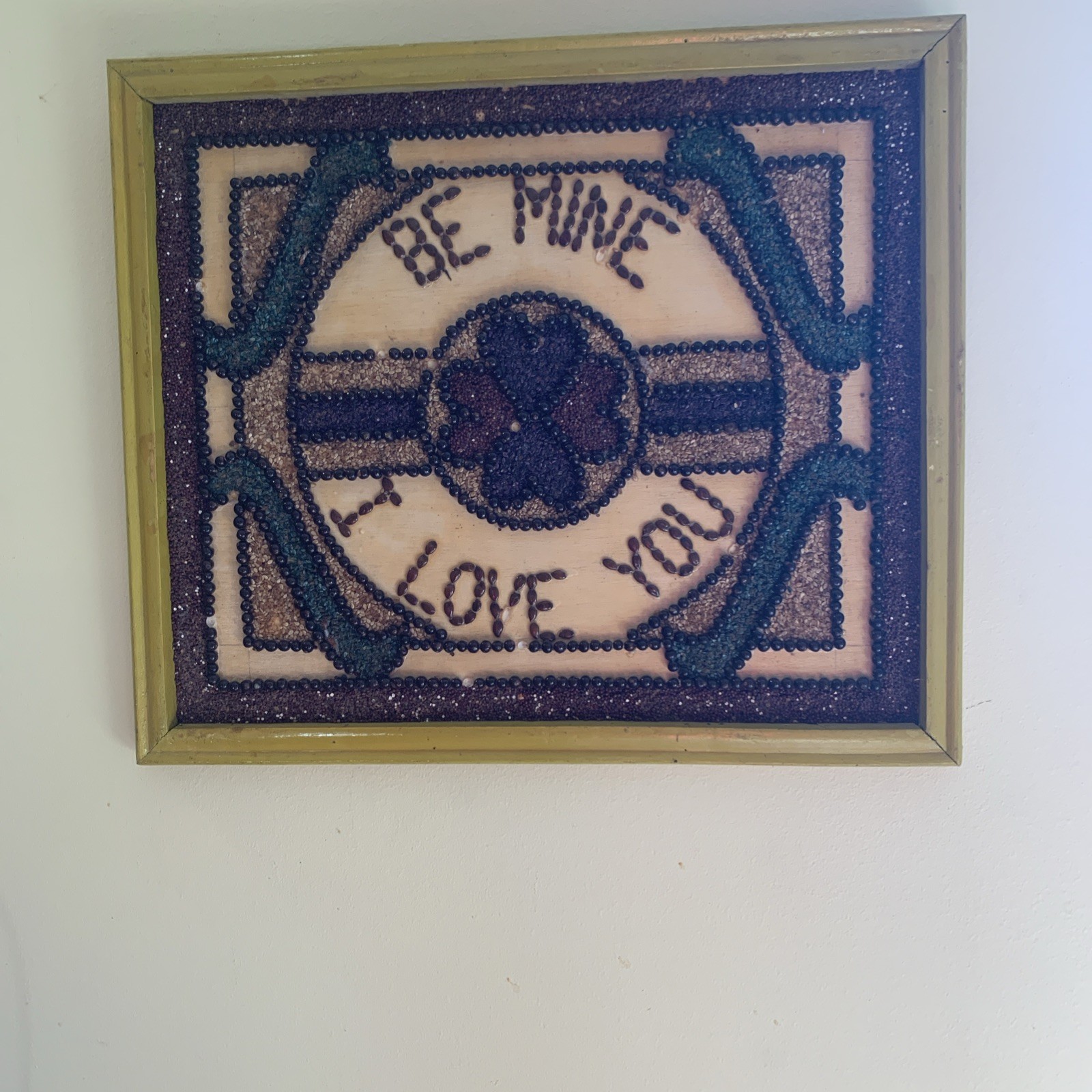 “Be Mine I Love You” 12″ x 14″ Wall Hangable Hand Made Expression Of Love