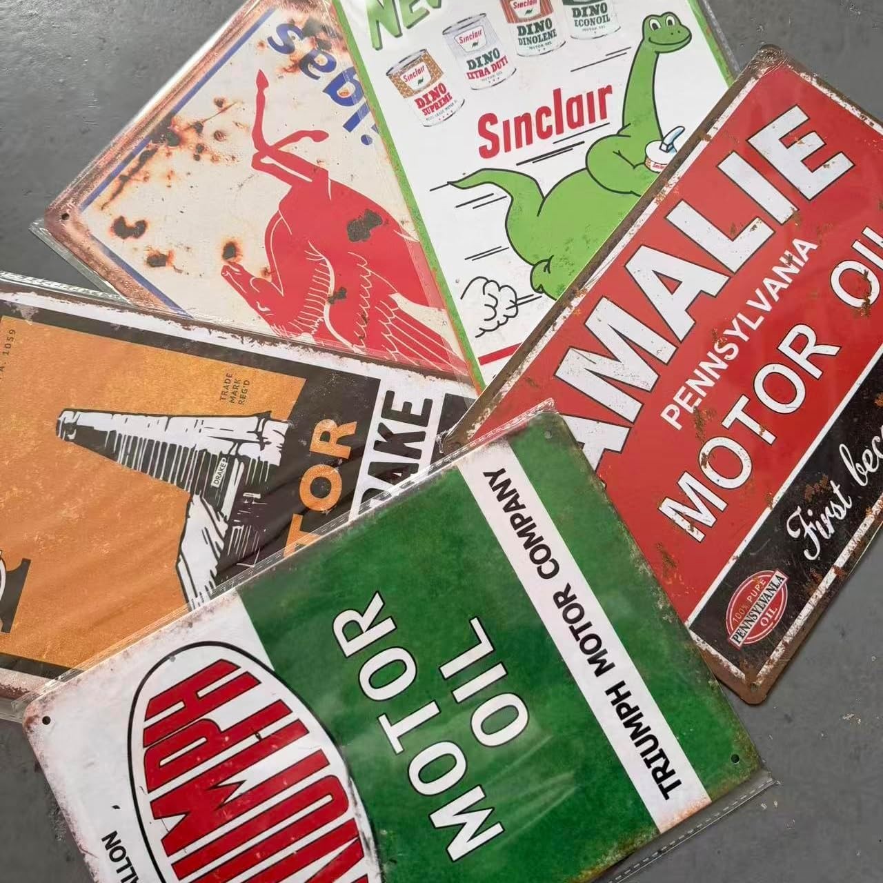 Nostalgic Tin Signs for Bar, Garage, 24 Ct