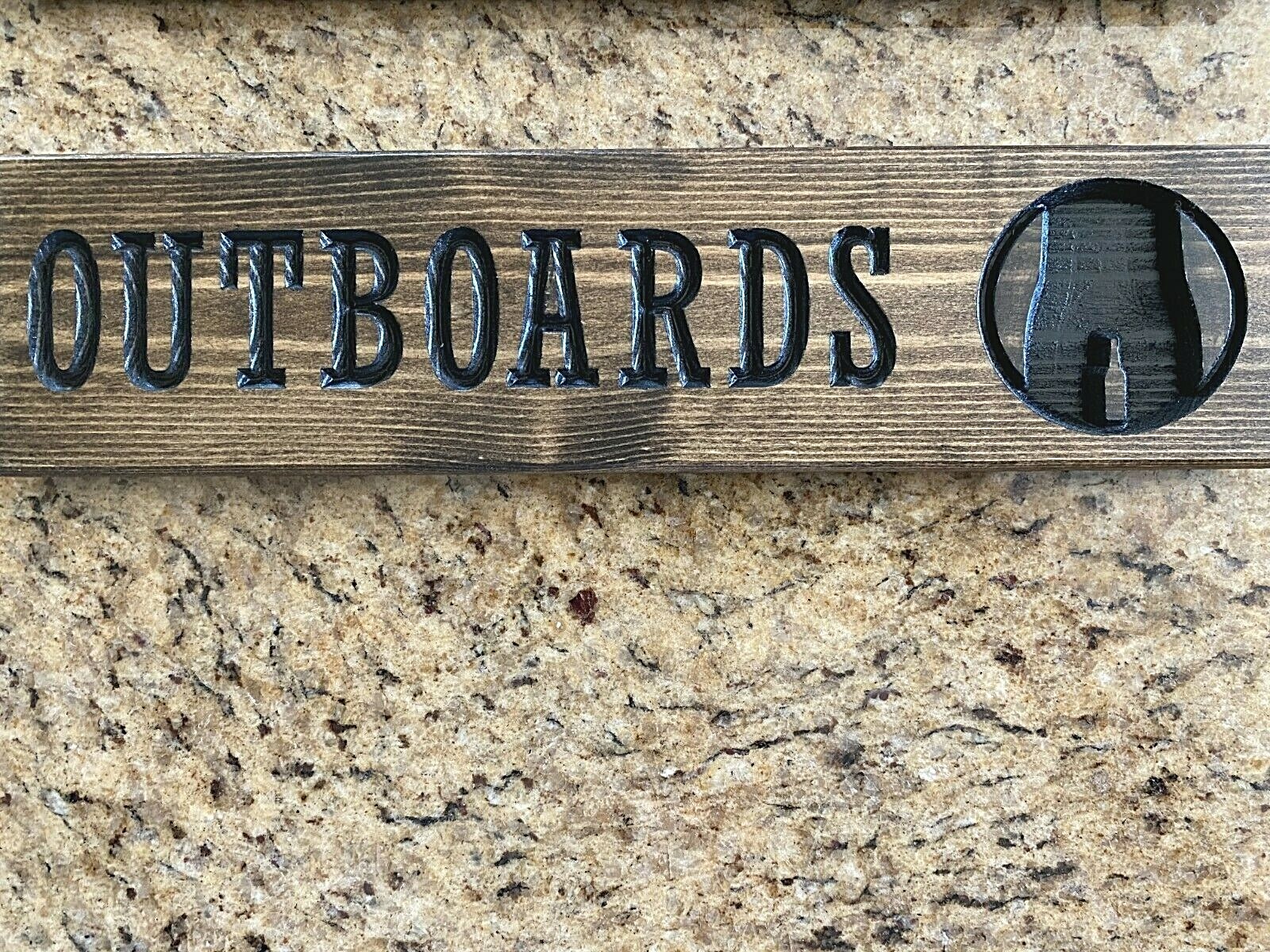 USA Carved Handcrafted wood signs Inboards & Outboards signs Funny restroom
