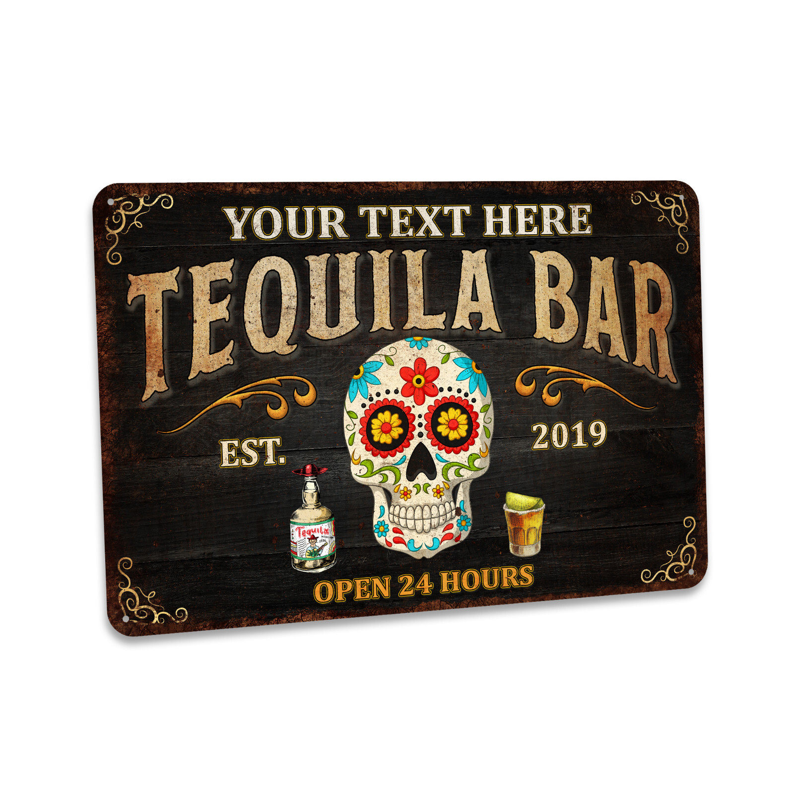 Custom Tequila Bar Sign Home Bar Decor Margarita Bar Metal Sign Pub 108122002174