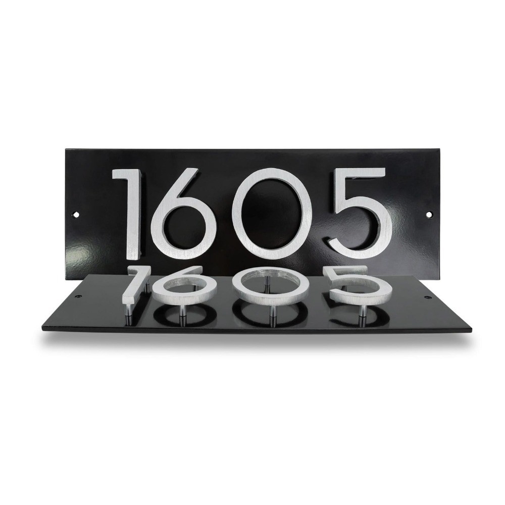 Floating Address Plaques Home Address Sign House Number Sign Raised Metal Number
