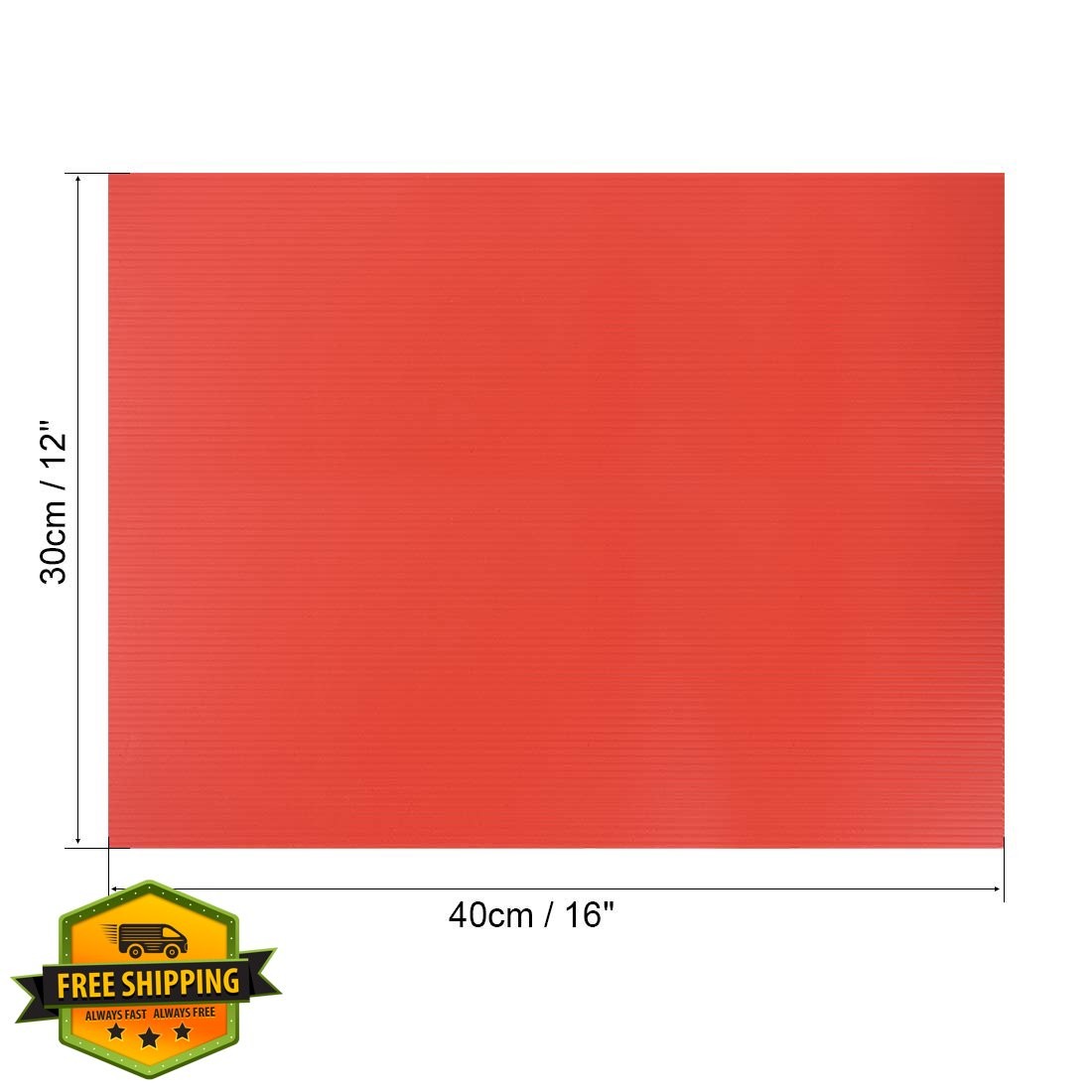 uxcell 12″x16″ Red Yard Signs 5pcs 3mm