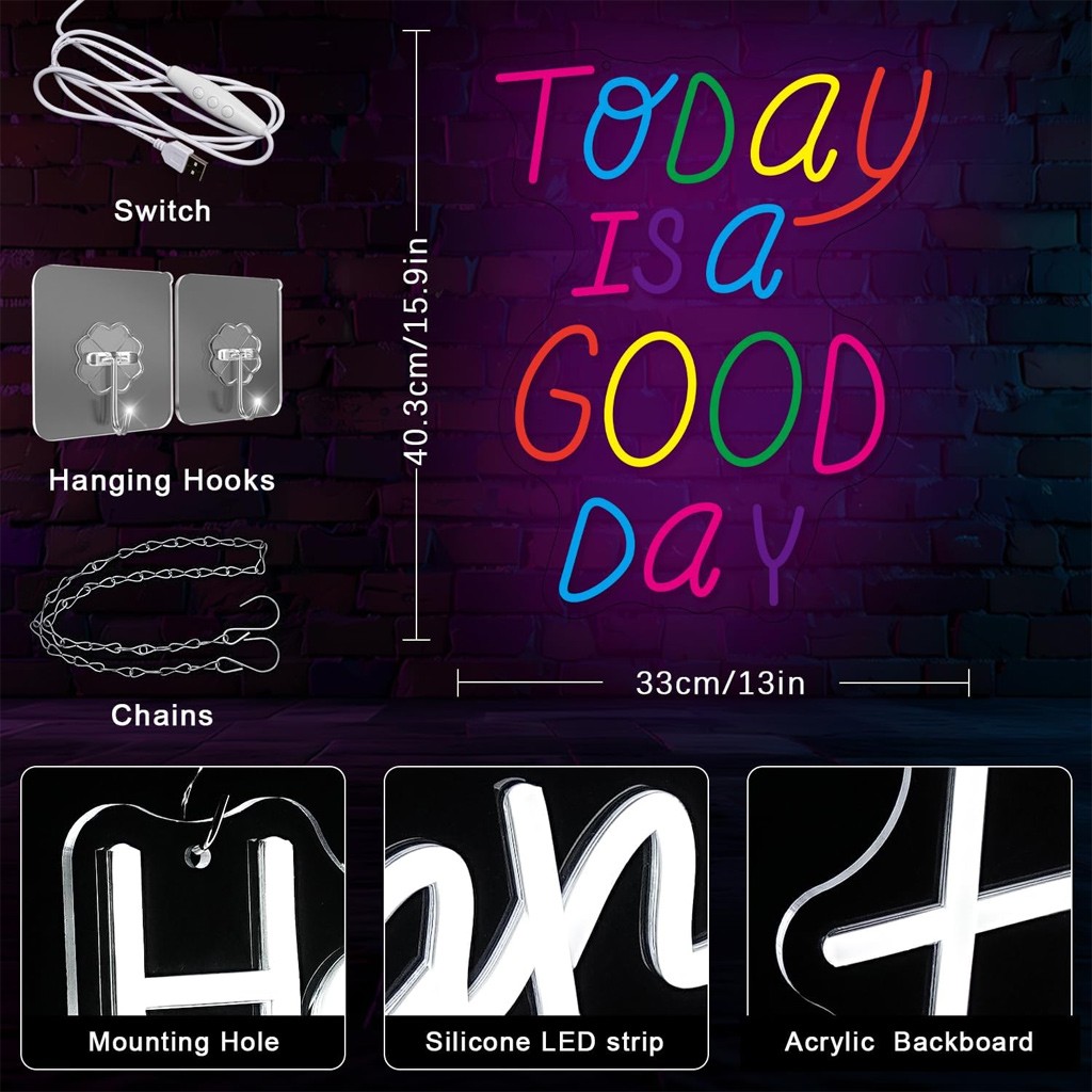 Back To School Party Neon Sign Plug And Play Silicone Tube Light Up Sign