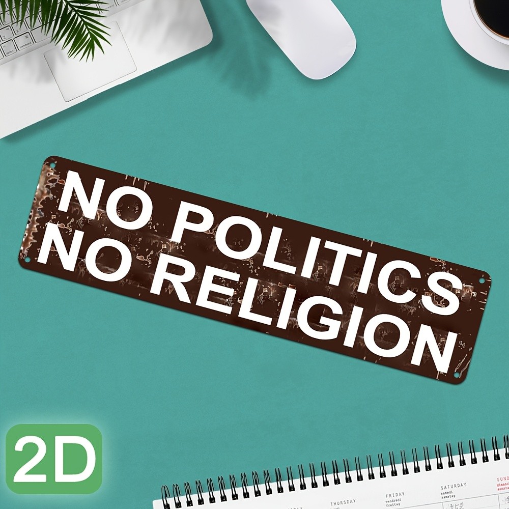 2D Retro Metal Sign 4×16 Inch Jade Green/White Wall Decor