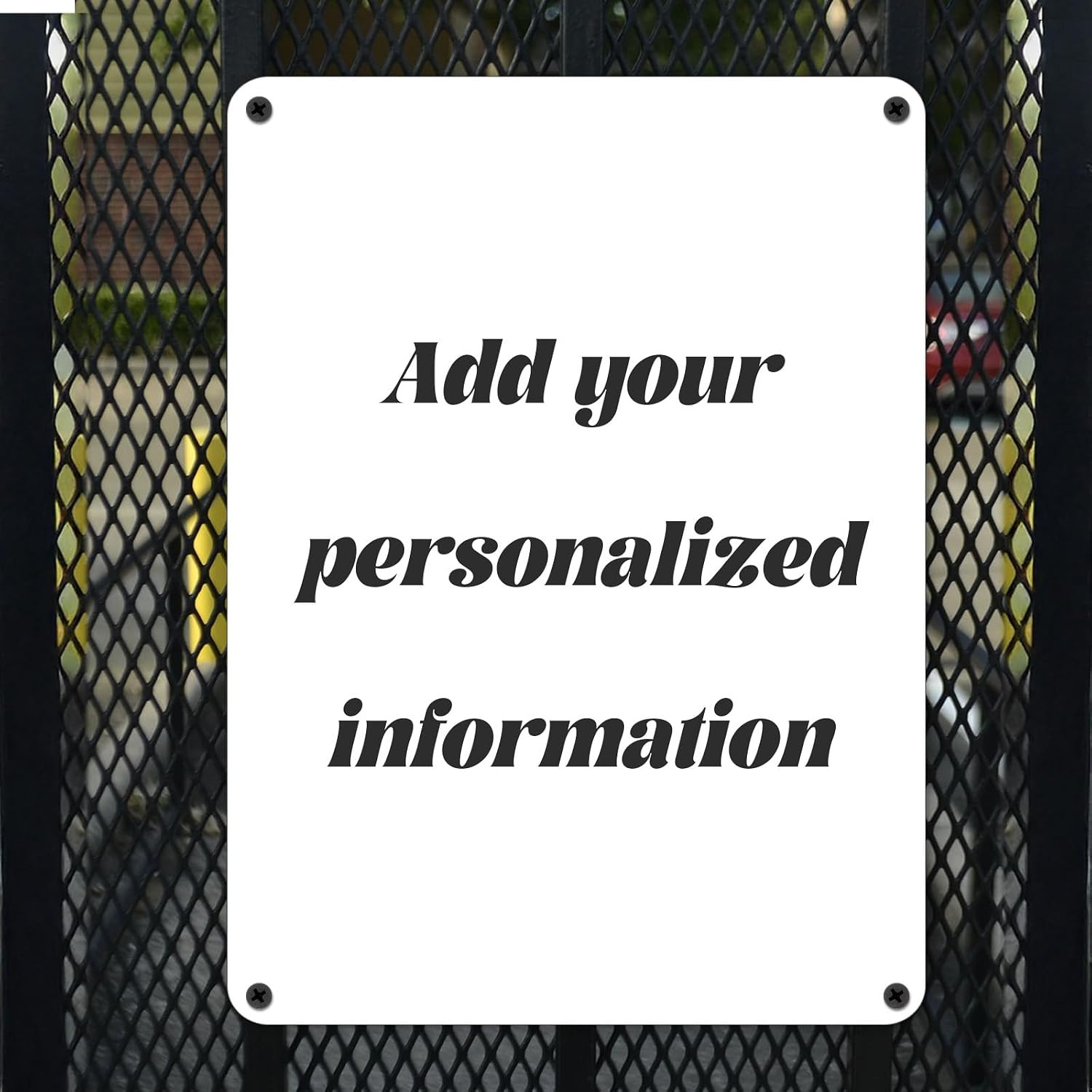 2 Pcs Blank Metal Sign 10″ X 7″ Metal Signs for outside Aluminum Metals Signs