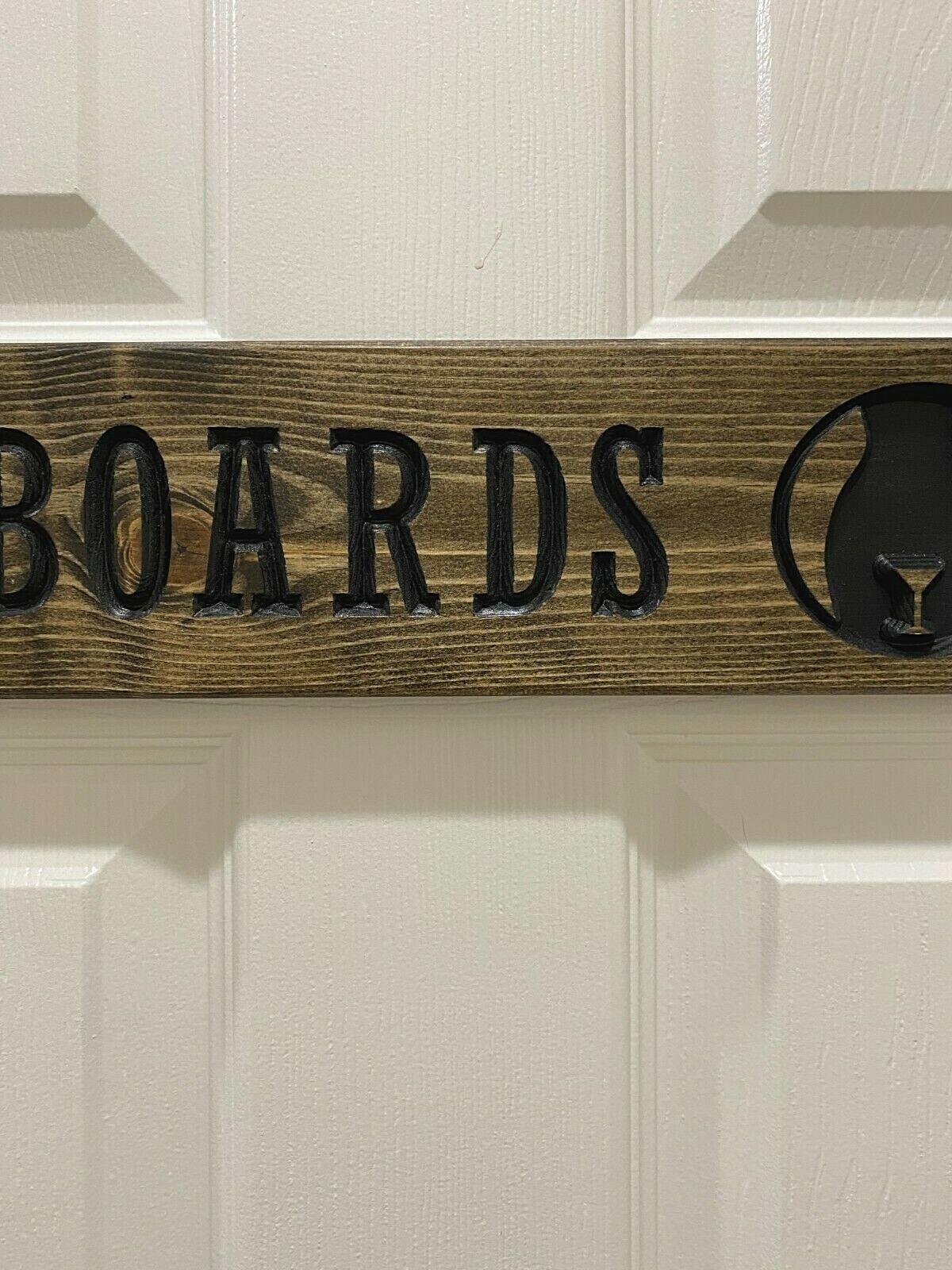 USA Carved Handcrafted wood signs Inboards & Outboards signs Funny restroom