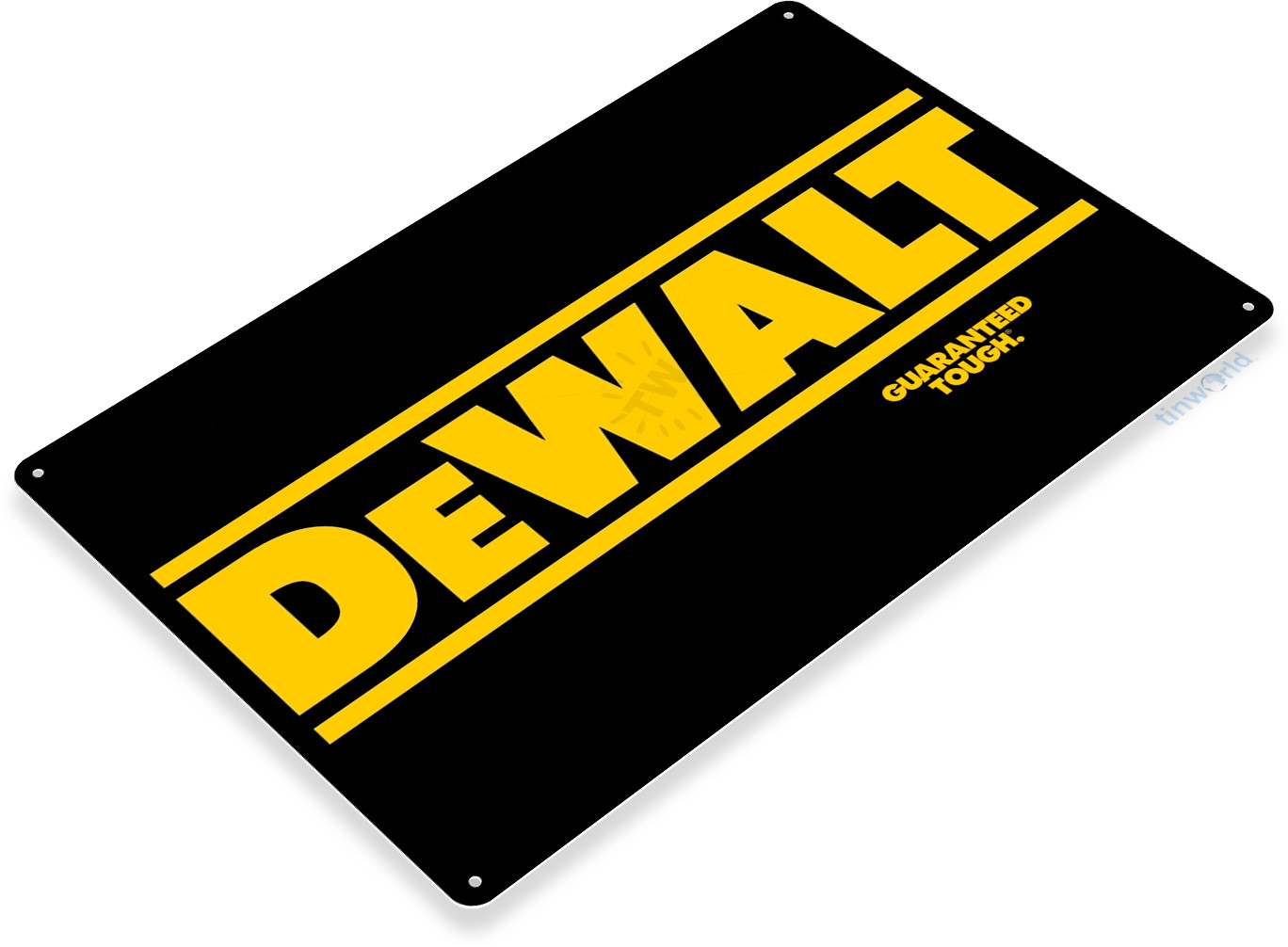 TIN SIGN Dewalt Tough Mechanic Auto Power Tools Toolbox Garage Shop B079