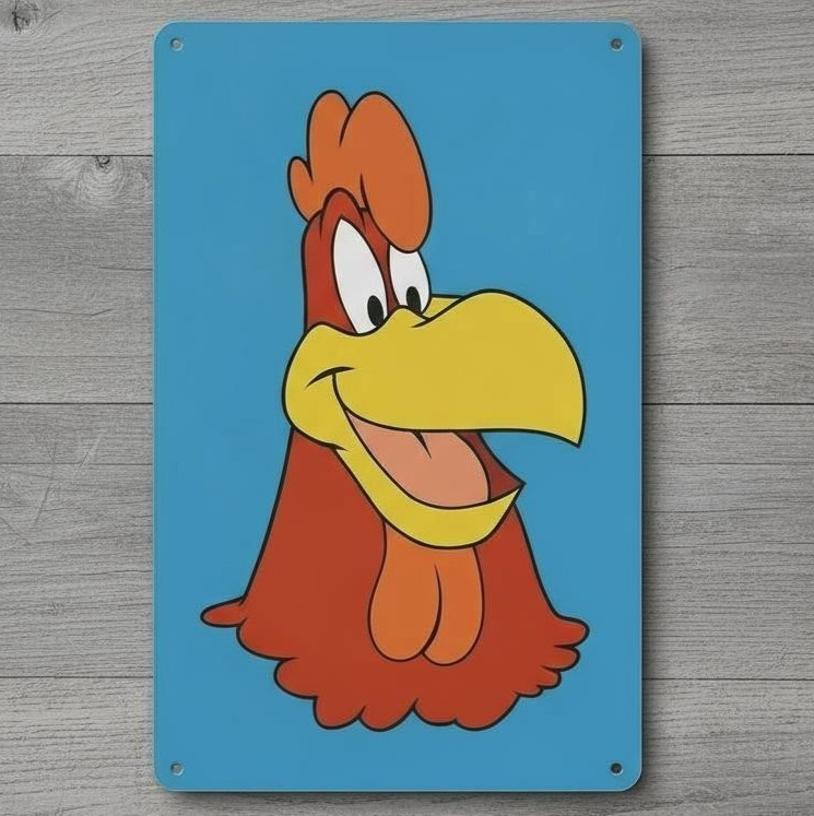 Foghorn Leghorn 8 x 12 Novelty Metal Sign Shrink-Wrapped New!