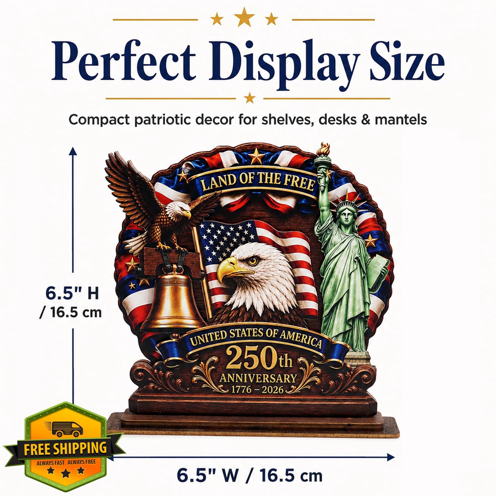Emotional Uplifting 250th Anniv. Plaque