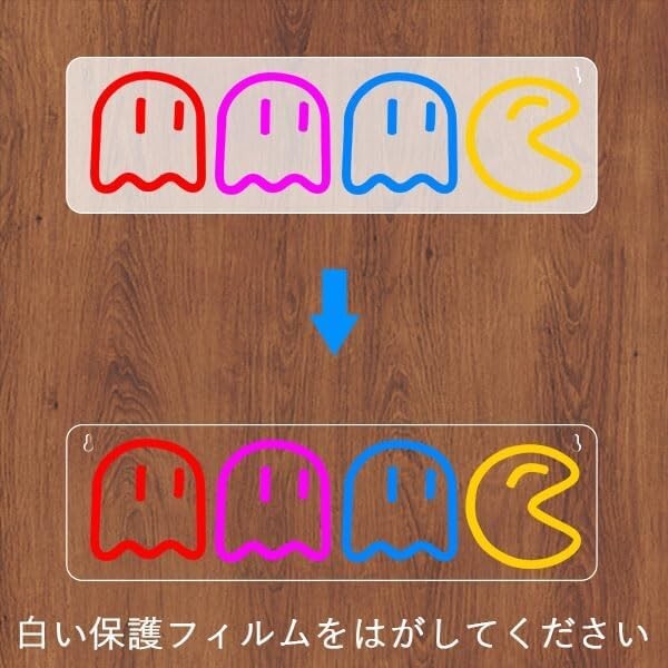 Game Neon Sign Interior Light LED USB Powered 100V ABS Ghost/Star etc. JAPAN NEW