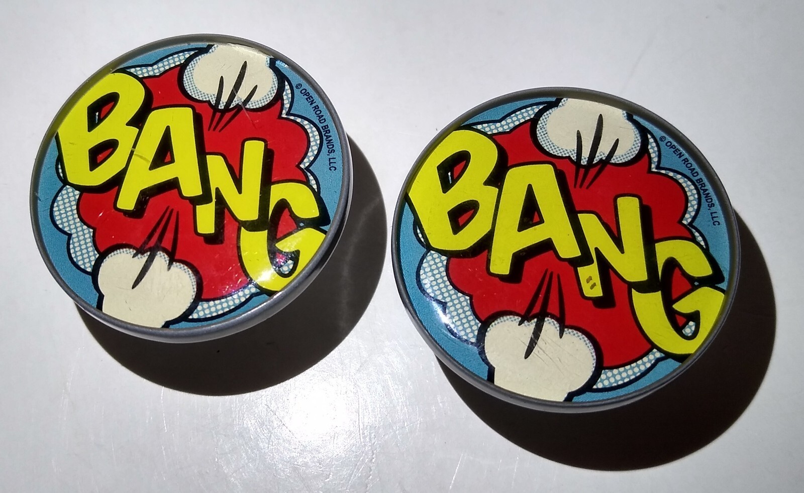 4 Piece Comic Book Hero Room Metal Signs Door Knob Hobby Lobby POW BANG KA-BOOM!