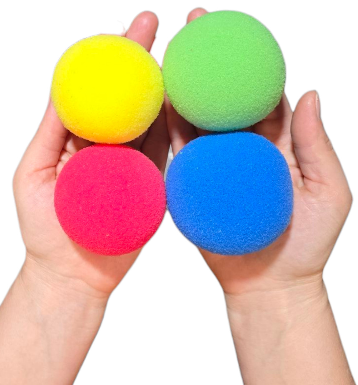 Multi-Color Carnival 2.5″ Foam Balls (12 Pack) Squeeze Relaxable Stress Relief F