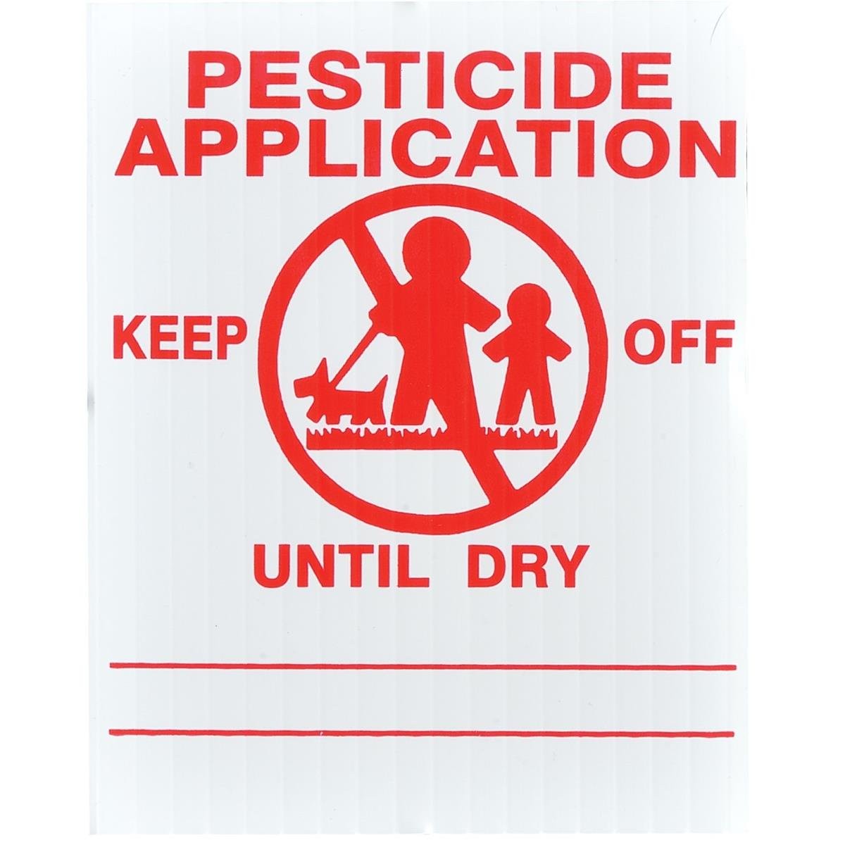 25x Gemplers FL4X5PK Florida State Pesticide Application Signs 4″W x 5″H, Red
